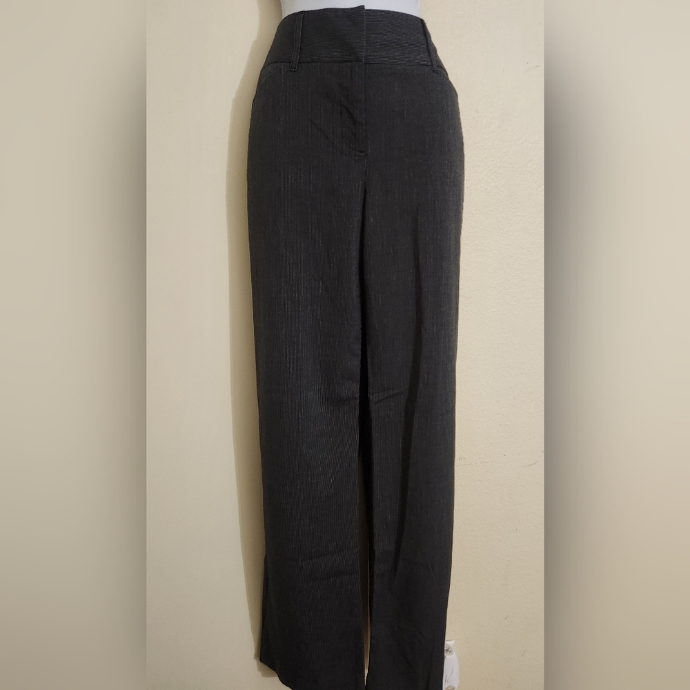 Chico's Women's Pinstriped Grey Dress Pants